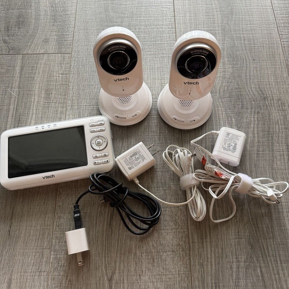 VTech VM5271-2 Video Baby Monitor with 5-inch Screen, (2) Zoom Cameras Wireless
